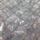 Мармурова мозаїка на сітці. Матова. Мармур Black, 15x15x6 мм
