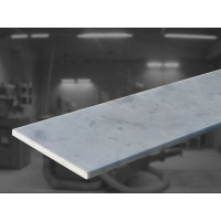 Мармурове підвіконня світло-сірого кольору 1500х400х20 мм.